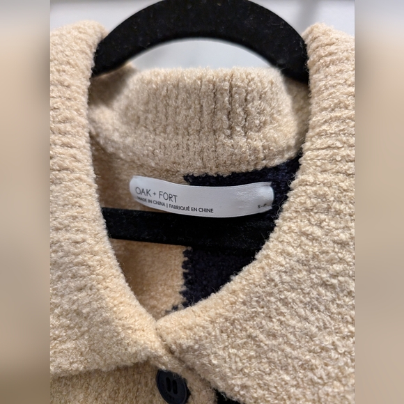 Oak+Fort Large Checkered Cardigan - Picture 3 of 4